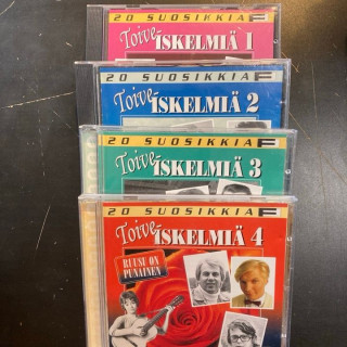 V/A - 20 suosikkia (Toiveiskelmiä 1-4) 4CD (VG-M-/VG+-M-)